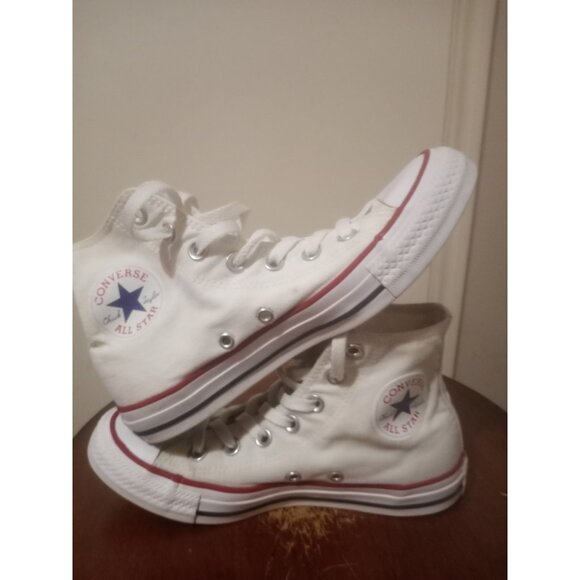Converse White High-Top Athletic Shoes - Picture 12 of 14
